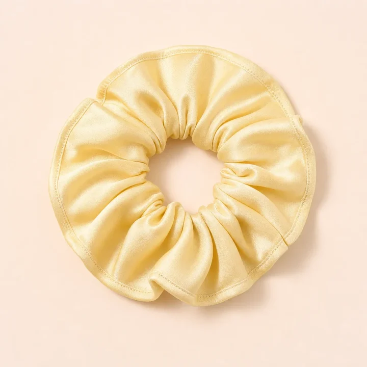 Butter Cream – scrunchie din satin premium