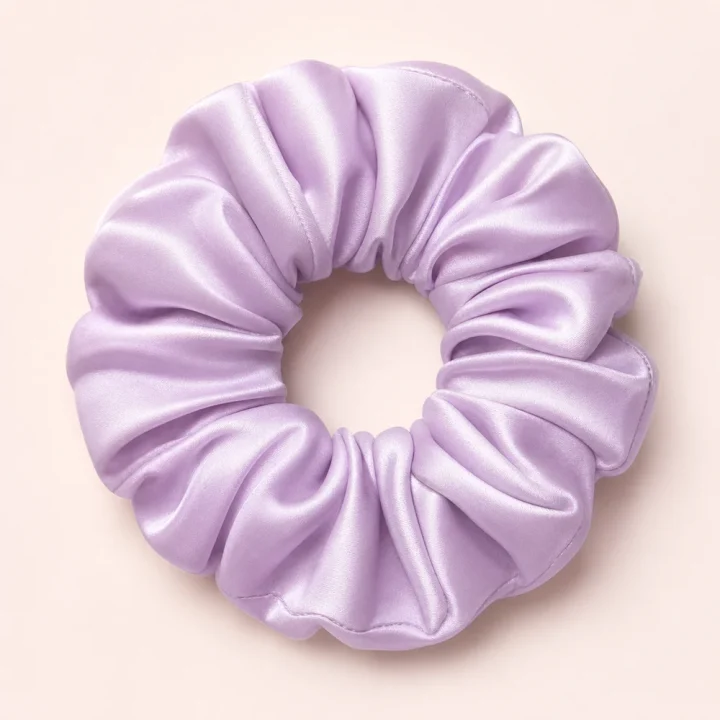 Lavender Mist – scrunchie din satin premium